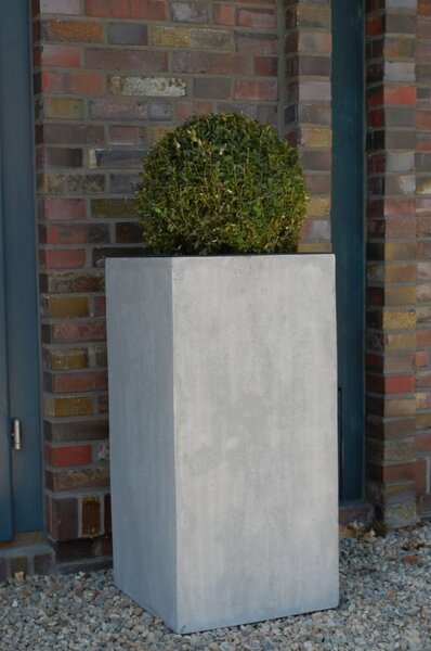Kvetináč BLOCK, sklolaminát, výška 80 cm, betón design