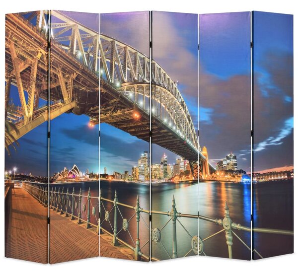 Skladací paraván, 228x170 cm potlač s mostom v Sydney