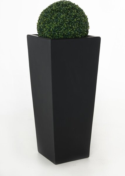 Samozavlažovací kvetináč CLASSIC, sklolaminát, výška 90 cm, antracit
