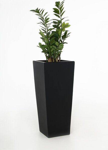 Samozavlažovací kvetináč CLASSIC, sklolaminát, výška 90 cm, antracit