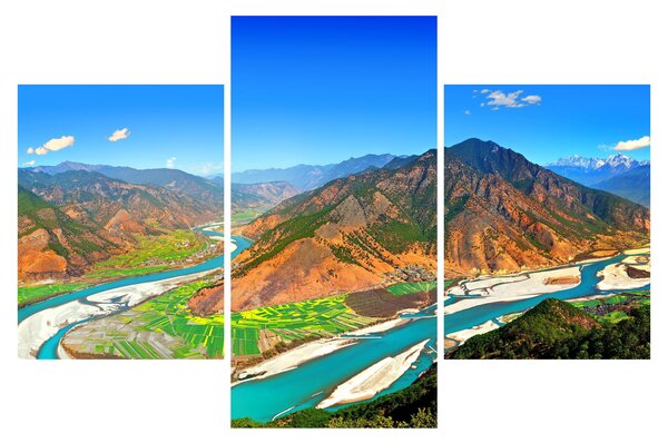 Obraz - River Yangtze (90x60 cm)