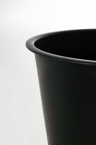 Guľatá plastová vložka 24, Ø 24 cm, výška 24 cm, čierna