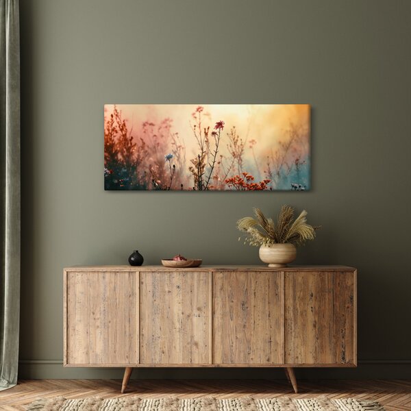 Obraz - Divoké kvety (120x50 cm)
