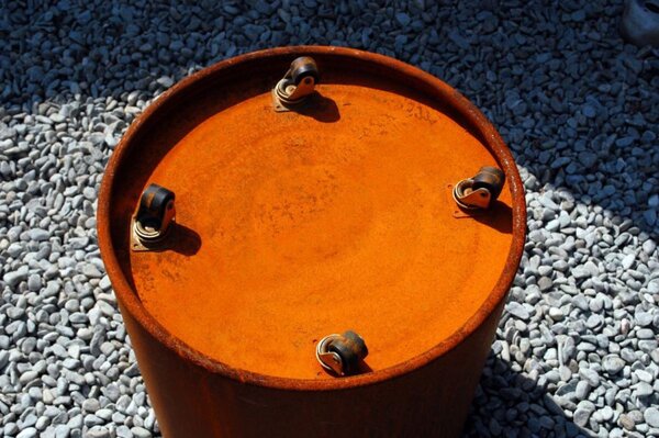Kvetináč NEW RONDO, corten, Ø 40 cm, hnedý