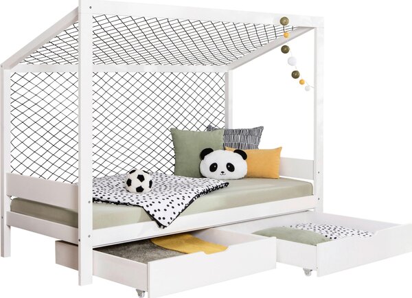 POSTEĽ S ÚLOŽNÝM PRIESTOROM, 90/200 cm biela MID.YOU - Detské izby, Online Only
