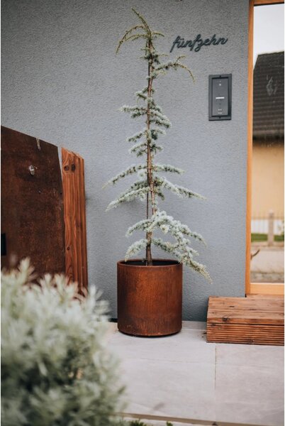 Kvetináč NEW RONDO, corten, Ø 40 cm, hnedý