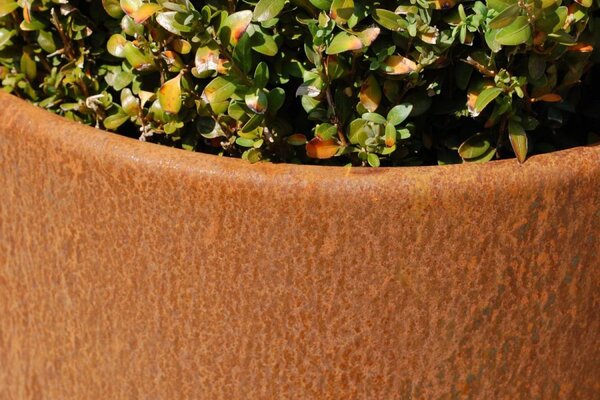 Kvetináč NEW RONDO, corten, Ø 40 cm, hnedý