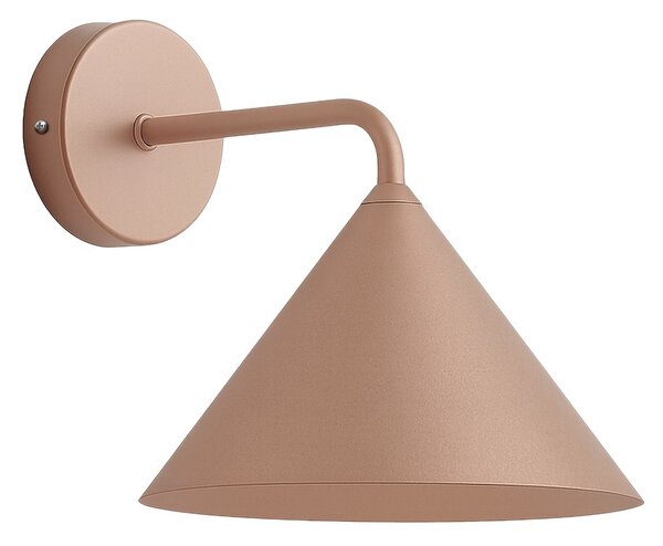 Nástenné svietidlo Capital, 1x kovové tienidlo vo farbe ružové zlato, (fi 21cm), rg