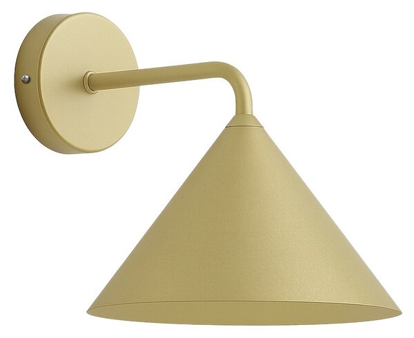 Nástenné svietidlo Capital, 1x zlaté kovové tienidlo, (fi 21cm), g