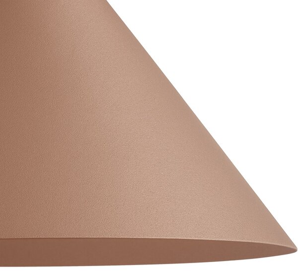 Nástenné svietidlo Capital, 1x kovové tienidlo vo farbe ružové zlato, (fi 21cm), rg