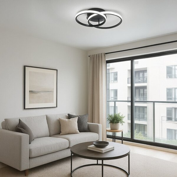 Stropné LED svietidlo Titano, 2x LED 12w, 4000k, b