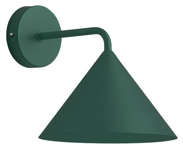 Nástenné svietidlo Capital, 1x zelené kovové tienidlo, (fi 21cm), gr