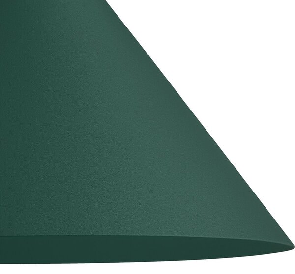 Nástenné svietidlo Capital, 1x zelené kovové tienidlo, (fi 21cm), gr