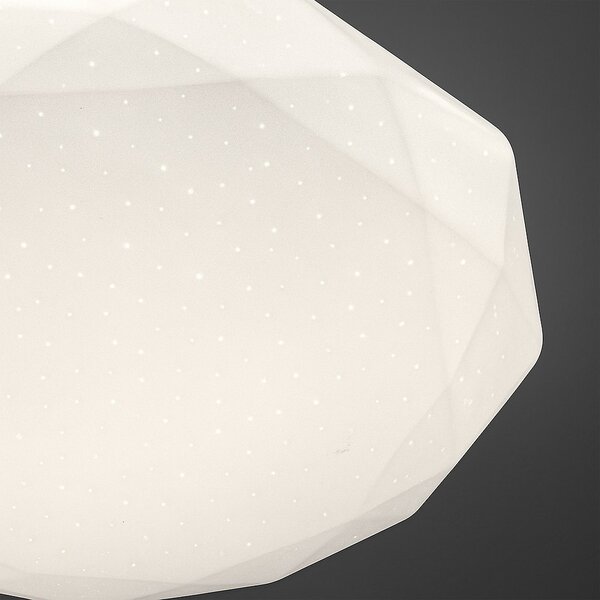 Stropné LED svietidlo Hex, 1x LED 72w, 3000-6000k, (fi 50 cm), w, s ovládačom