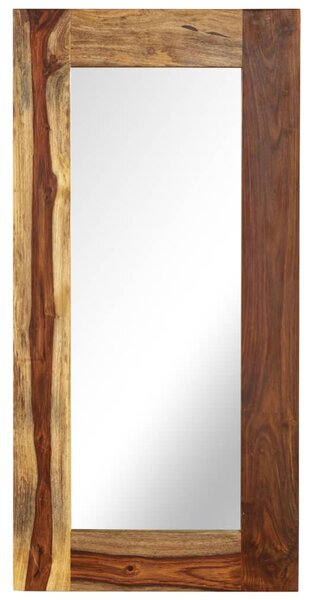 Zrkadlo z masívneho sheeshamového dreva 50x110 cm