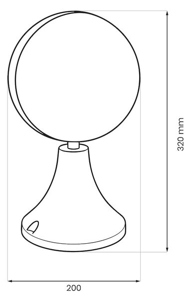 Exteriérové svietidlo Circulo1, 1x biele plastové tienidlo, b