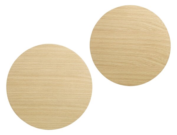 SADA KONFERENČNÝCH STOLÍKOV, farba duba, drevo, kompozitné drevo, 48-38/48-38/38-32 cm Livetastic - Stolíky do obývačky, Online Only