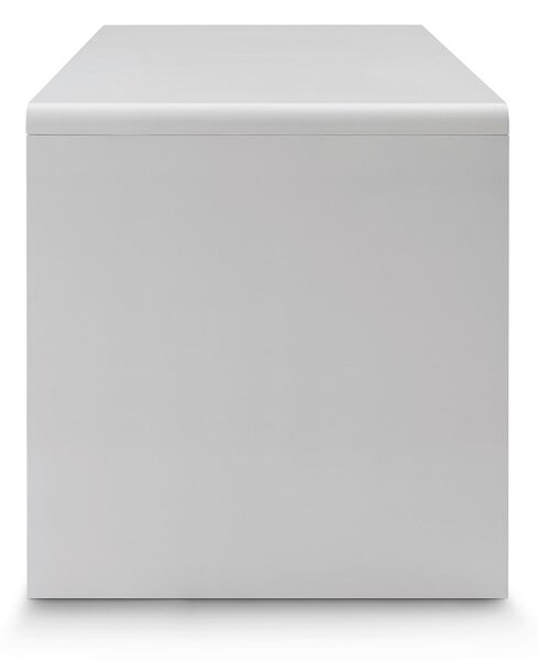 PÍSACÍ STÔL, biela s vysokým leskom, 160/70/75 cm Livetastic - Online Only kancelárie, Online Only