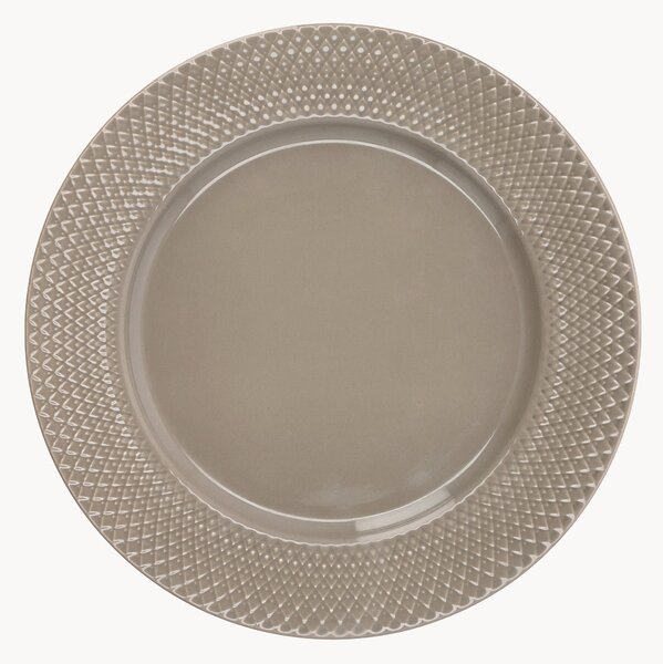 Porcelánový plytký tanier Rhombe Earth