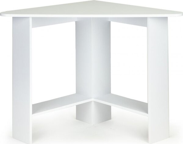 ModernHome WYJ-235 Rohový stôl, počítačový stôl, 98 x 72 cm, biely