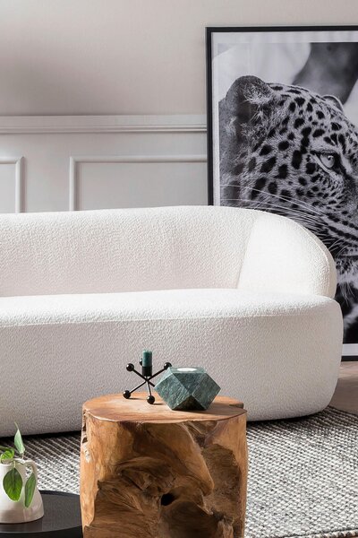TROJMIESTNA POHOVKA, textil, biela Livetastic - Sedačky, Online Only