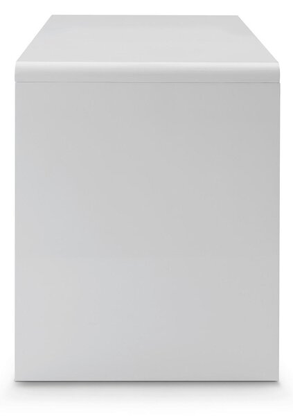 PÍSACÍ STÔL, biela s vysokým leskom, 120/60/75 cm Livetastic - Online Only kancelárie, Online Only