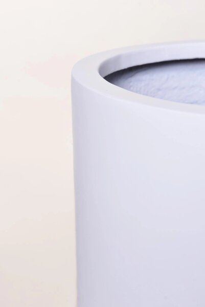 Kvetináč SOLERIO, sklolaminát, výška 100 cm, biely mat, outlet