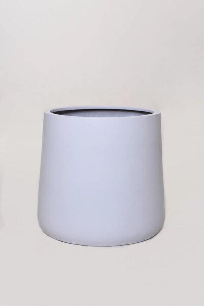 Moderný kvetináč VEKRA, výška 50 cm, sklolaminát, biely