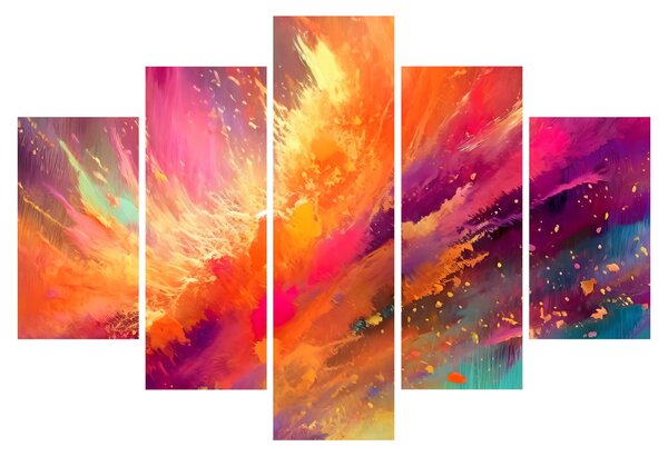 Obraz - Dynamická abstrakcia (150x105 cm)