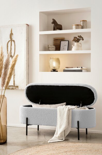 DLHÁ TABURETKA, textil, 110/44/40 cm Livetastic - Kreslá, Online Only