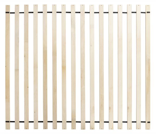 Posteľ krémová biela látkové čalúnenie 180 x 200 cm s roštom hrubé čalúnené čelo retro tradičný štýl
