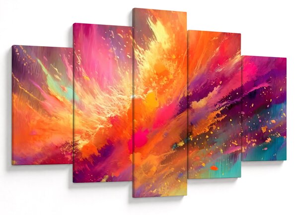 Obraz - Dynamická abstrakcia (150x105 cm)