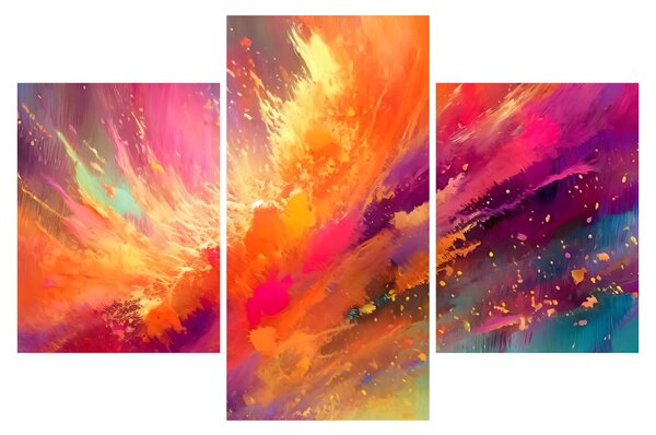 Obraz - Dynamická abstrakcia (90x60 cm)
