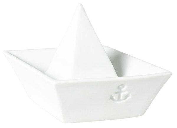 Porcelánová LED svietiaca lodička White
