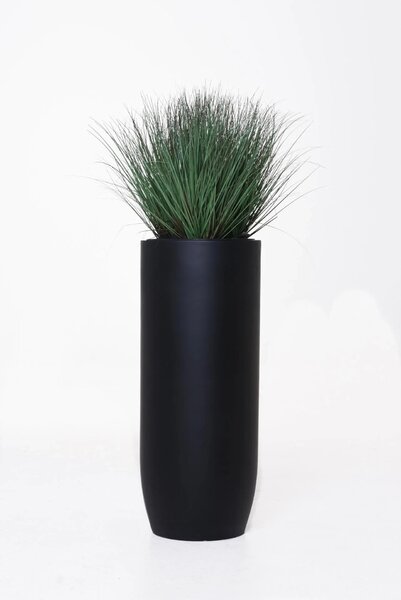 Kvetináč SOLERIO, výška 80 cm, sklolaminát, čierny