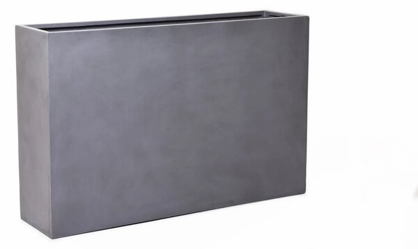 Kvetináč ELEMENTO, sklolaminát, šírka 117 cm, sivá