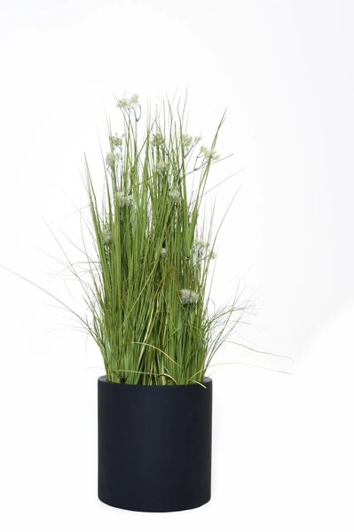 Kvetináč NEW RONDO, sklolaminát, Ø 29 cm, antracit