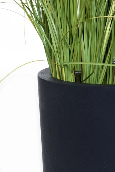 Kvetináč NEW RONDO, sklolaminát, Ø 29 cm, antracit