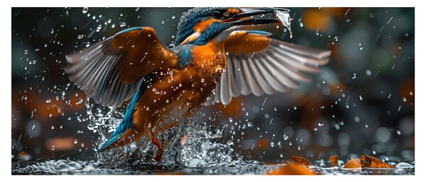 Obraz - Včelojedi (120x50 cm)