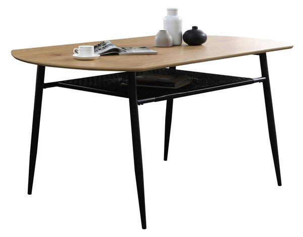 JEDÁLENSKÝ STÔL, prírodná farba, čierna, 160/90/76 cm MID.YOU - Online Only jedálne, Online Only