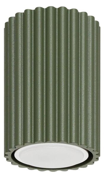Sollux SL.1606 - Bodové svietidlo KARBON 1xGU10/10W/230V 10 cm zelená