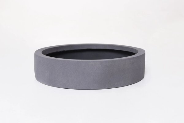 Miska na dekorácie CIRCULO, sklolaminát, Ø 40 cm, sivá