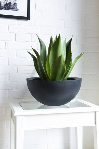 Misa CUENCO, sklolaminát, výška 18 cm, antracit
