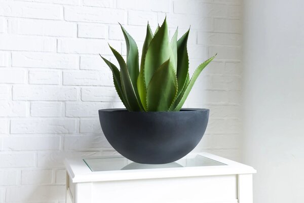 Misa CUENCO, sklolaminát, výška 18 cm, antracit