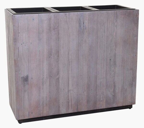 Drevený kvetináč ELEMENTO, drevo, šírka 90 cm, biela antik