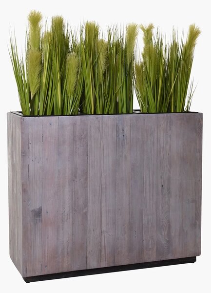 Drevený kvetináč ELEMENTO, drevo, šírka 90 cm, biela antik
