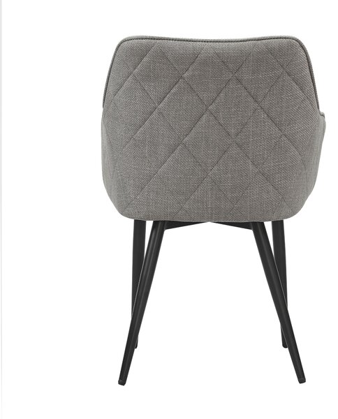 STOLIČKA S PODRÚČKAMI, štruktúra, čierna, taupe MID.YOU - Stoličky, Online Only