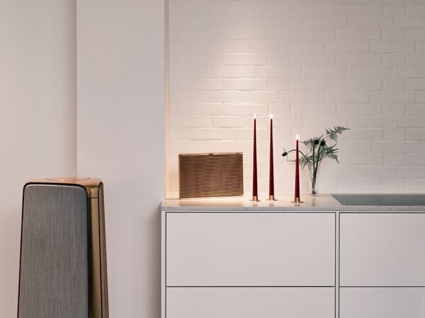 LED sviečka Taper 30 cm / 44/2 Deep wine – sada 2 ks