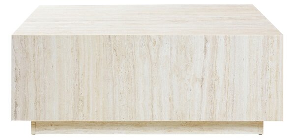 KONFERENČNÝ STOLÍK, béžová, kompozitné drevo, 90/90/35 cm Livetastic - Stolíky do obývačky, Online Only