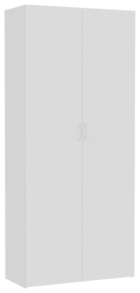 Úložná skrinka biela 80x35,5x180 cm drevotrieska